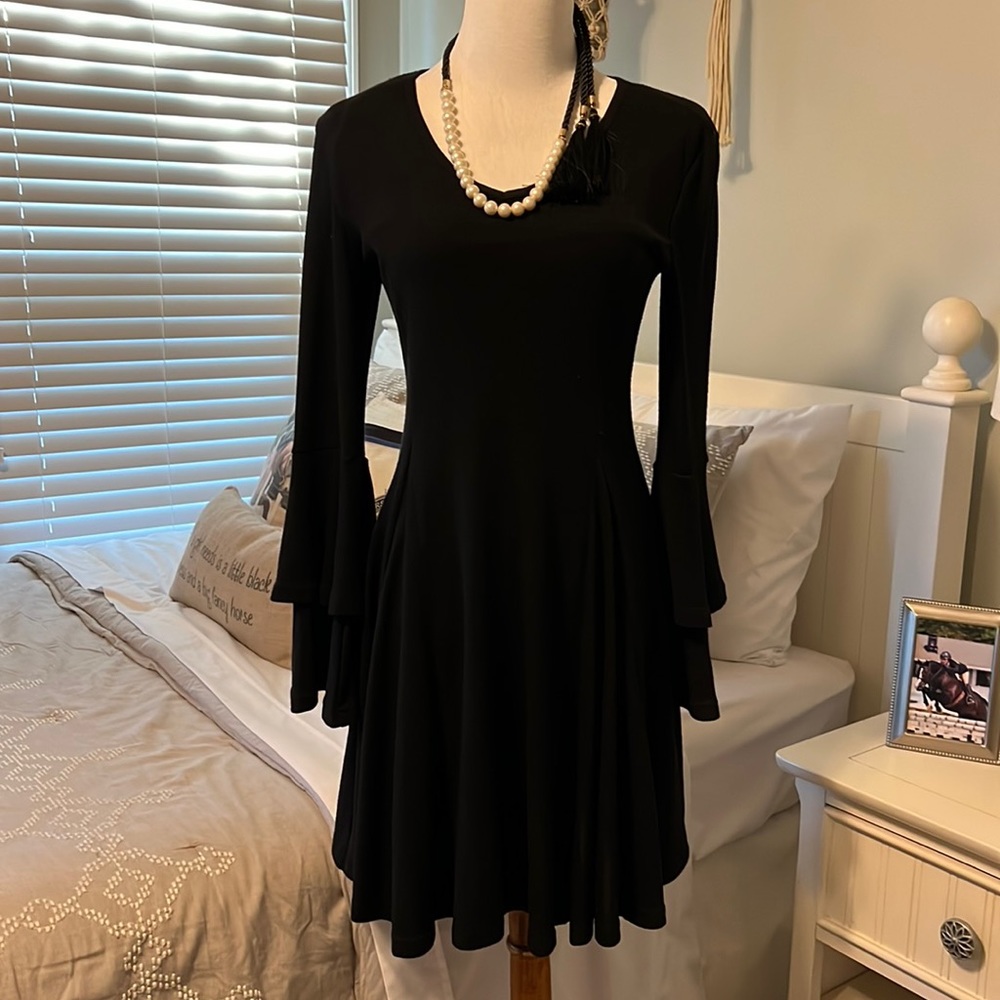She + Sky Bell Sleeve Dress